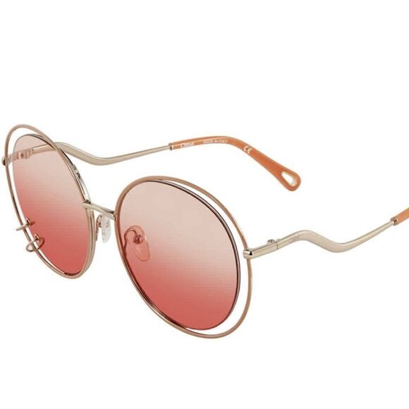 Chloe Round Rose Sunglasses NWT - Picture 1 of 5